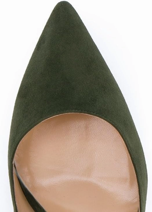 SAMMITOP Women's 100mm High Heel Pumps Slip-on Pointed Toe Sexy Dress Shoes