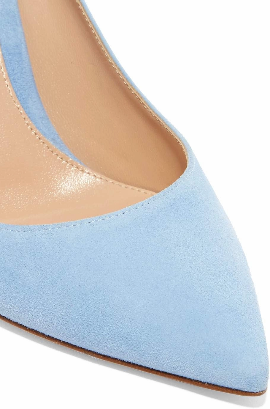 SAMMITOP Women's Classic 80mm High Heel Pumps Pointed Toe Office Work Dress Shoes