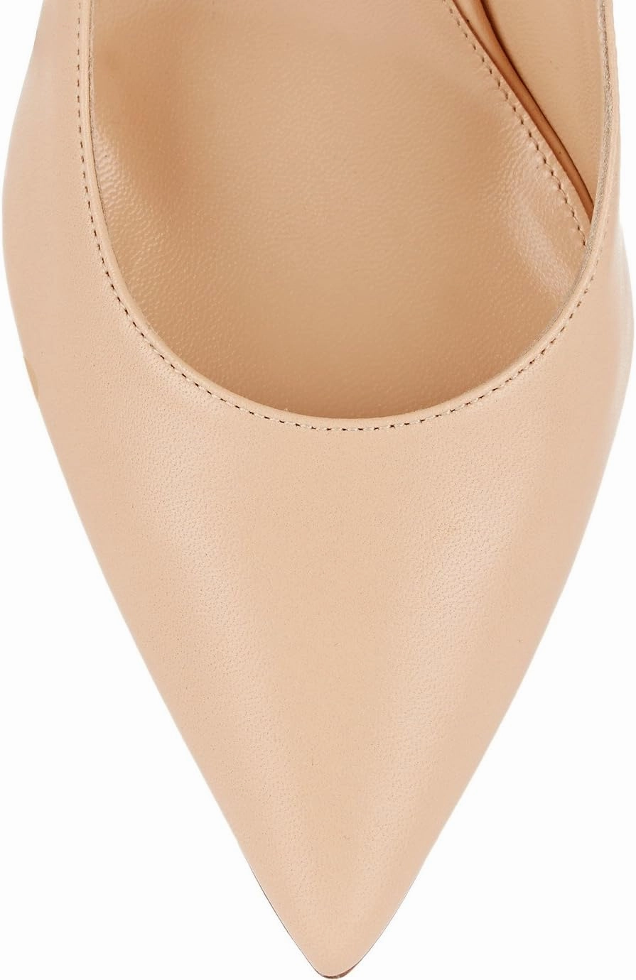 SAMMITOP Women's Classic 80mm High Heel Pumps Pointed Toe Office Work Dress Shoes