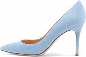 SAMMITOP Women's Classic 80mm High Heel Pumps Pointed Toe Office Work Dress Shoes
