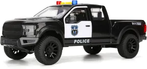 SASBSC Police Pickup Truck Toys for 3  Year Old Boys Big Police Car Toy with Sound and Light Friction Power Toy Trucks Birthday for Kids Ages 3-8
