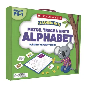 Scholastic Learning Mats: Match, Trace & Write the Alphabet