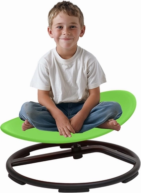 Sensory Spinning Chair for Autistic Kids，Sensory Swivel Chair，Sit and Spin Toy for Balance and Coordination, Spinning Autism Seat & ADHD Children, Indoor & Outdoor Play for Ages 3 （Green）