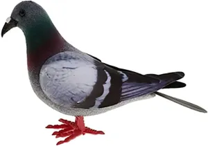 Sewroro Artificial Birds Simulation Foam Pigeon Model Lifelike Feathered Birds Realistic Pigeon Figure Animal Statues for Tree Lawn Ornament