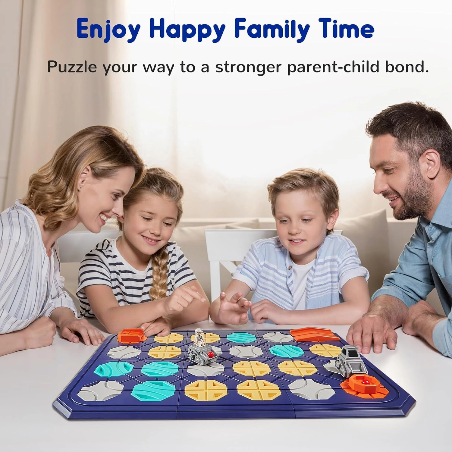 SGILE 24 PCS Road Builder Puzzle Board Game for Kids Age 3-10, Toddler STEM Logical Brain Teaser Maze Race Track Car Play Set Birthday Gift, Preschool Interactive Toys for Boys Girls 3 4 5 6 Year Old