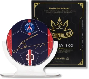 Signables Premium - Paris Saint Germain Mystery Box - Digitally Autographed Sports Memorabilia - Small Signed Sports Collectible Figurines - Unique Football Figures