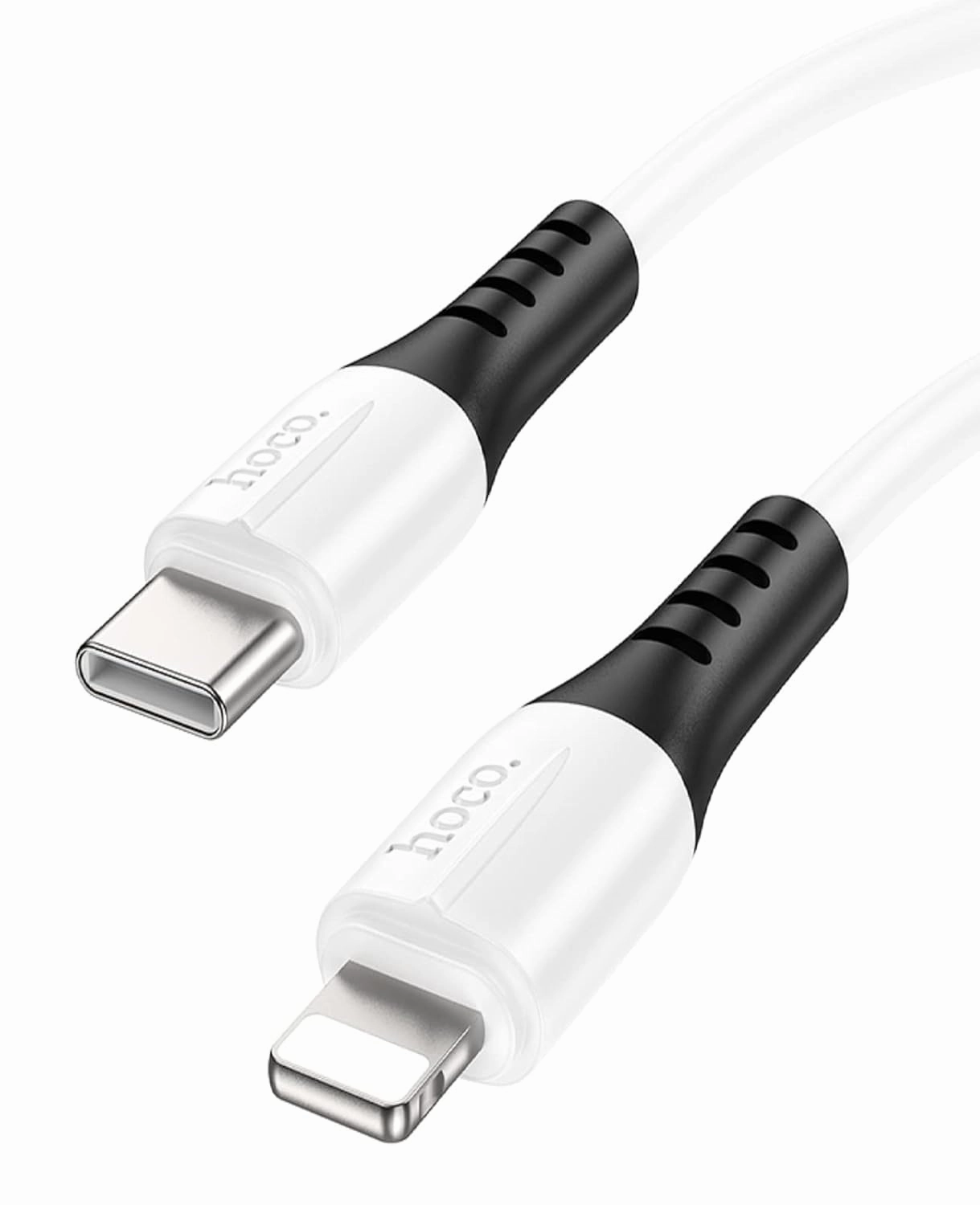 Silicone USB C to Lightning cable 1m, 20W Fast Charging Lighting Type C Cable, Soft & Durable USB C Lightning Cable Support Power Delivery Lighting Cable to Type C for iPhone 13/12/11 (white)