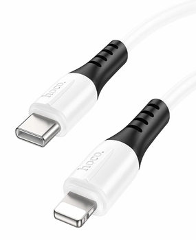Silicone USB C to Lightning cable 1m, 20W Fast Charging Lighting Type C Cable, Soft & Durable USB C Lightning Cable Support Power Delivery Lighting Cable to Type C for iPhone 13/12/11 (white)