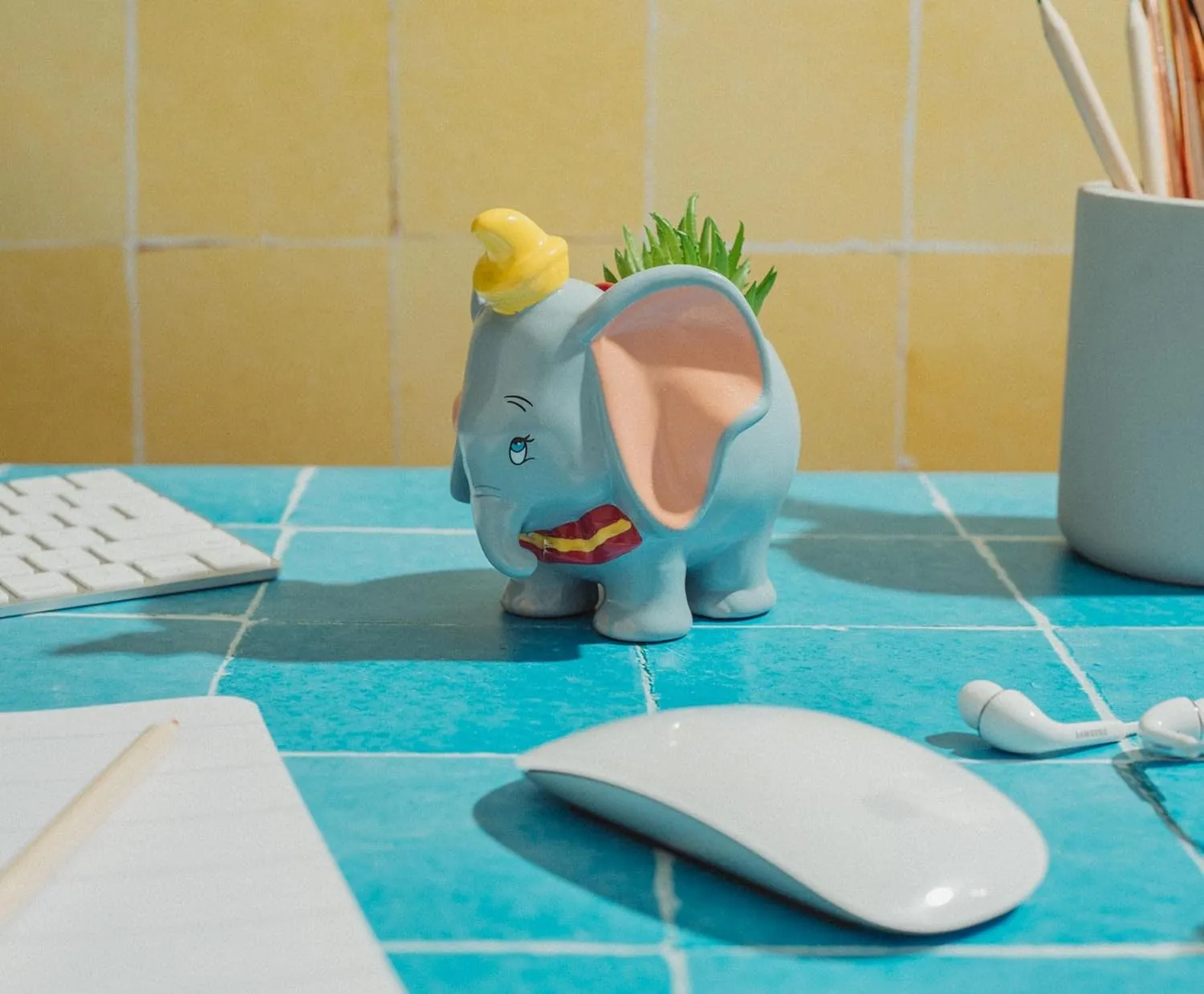 Silver Buffalo Disney Dumbo Standing Mini Ceramic Planter