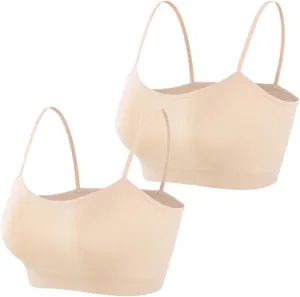 Simple Durable Mini Camisole Cropp Tank Tops for Women, Comfy Soft Stretch Seamless Basic Cami