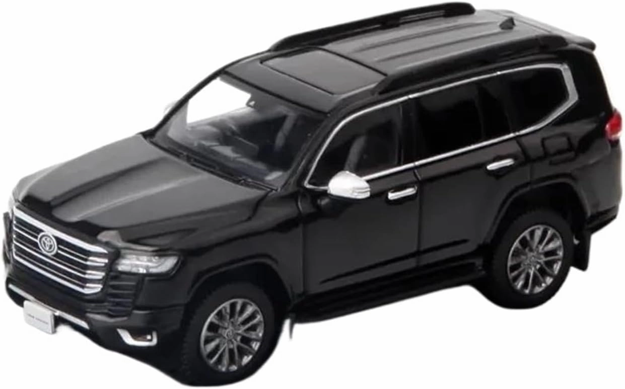Simulation Car Model 1:64 for Land Cruiser Ja300w Off-Road Simulation Alloy Car Model Home Decoration Metal Ornaments Mini Vehicles Toys(Black)