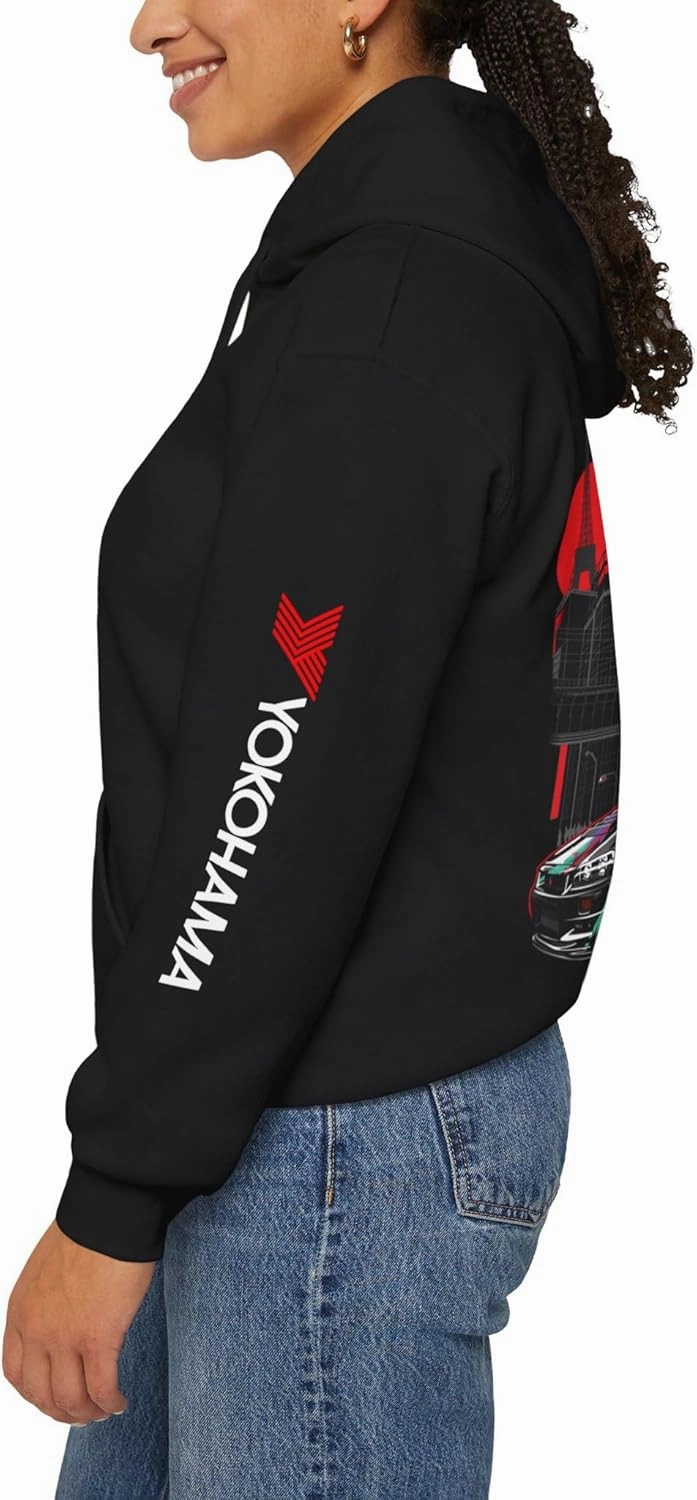 Skyline R34 HKS GTR Premium Hoodie - Skyline Pullover, Racing Apparel, Streetwear, Gift for Him, Automotive Clothing