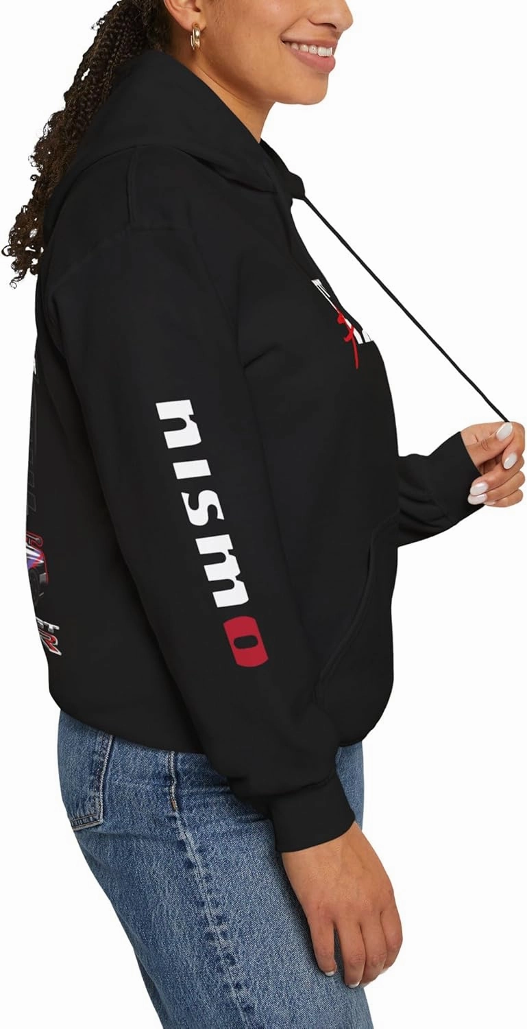 Skyline R34 HKS GTR Premium Hoodie - Skyline Pullover, Racing Apparel, Streetwear, Gift for Him, Automotive Clothing