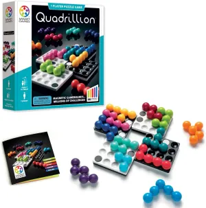 SmartGames Quadrillion Multi-Grid Magnetic Puzzle Game with Millions of Challenges for Ages 7 – Adult