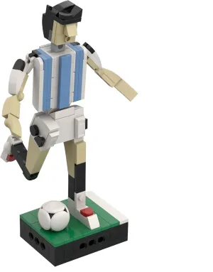 Soccer Ball Player Building Blocks Set，Creative Toy Gifts, Gifts for Football Lovers，198 Pcs