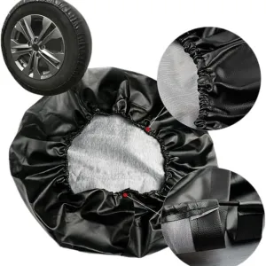 Spare Tire Covers for Mitsubishi Pajero iO/Pinin 1998-2007, Tire Covers Tire Protector Cover Wheel Tire Durable Exterior Storage Accessories, Automobile Spare Tire Covers,14in