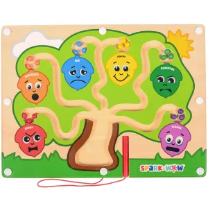 SPARK & WOW Magnetic Maze | My Emotions Tree | Magnet Board for Toddlers | Six Emotions & Colors | Ages 18m  | Emotional Regulation Tools for Kids