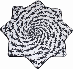 Spark Flow Star - 28" Diameter - Rechargeable Multi-Colored LED Lights - 3 Modes (Cookie Spin)