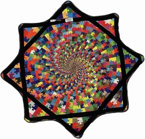Spark Flow Star - 28" Diameter - Rechargeable Multi-Colored LED Lights - 3 Modes (Eternal Pieces)
