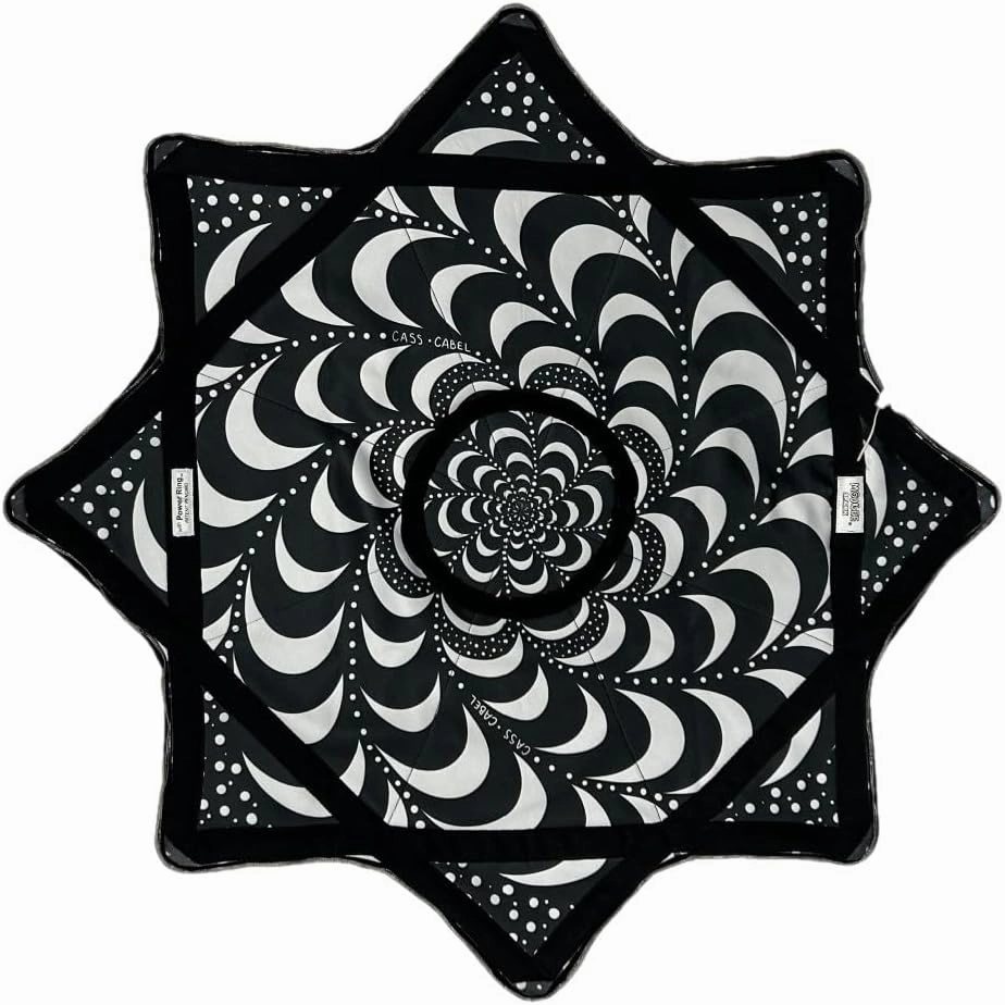 Spark Flow Star - 28" Diameter - Rechargeable Multi-Colored LED Lights - 3 Modes (Wonky Wormhole with Power Ring - Cass Cabel)
