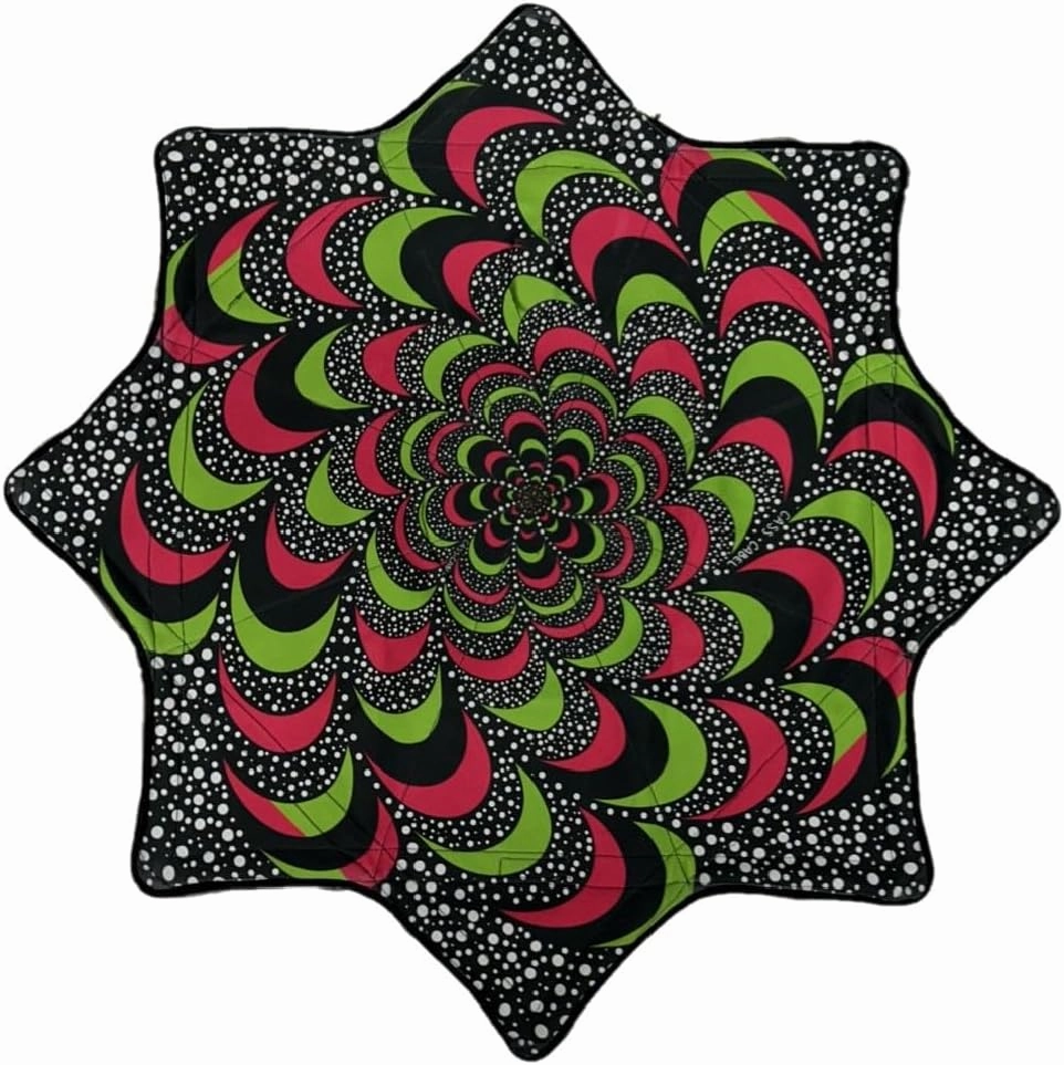 Spark Flow Star - 28" Diameter - Rechargeable Multi-Colored LED Lights - 3 Modes (Wonky Wormhole with Power Ring - Cass Cabel)