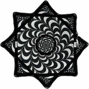 Spark Flow Star - 28" Diameter - Rechargeable Multi-Colored LED Lights - 3 Modes (Wonky Wormhole with Power Ring - Cass Cabel)