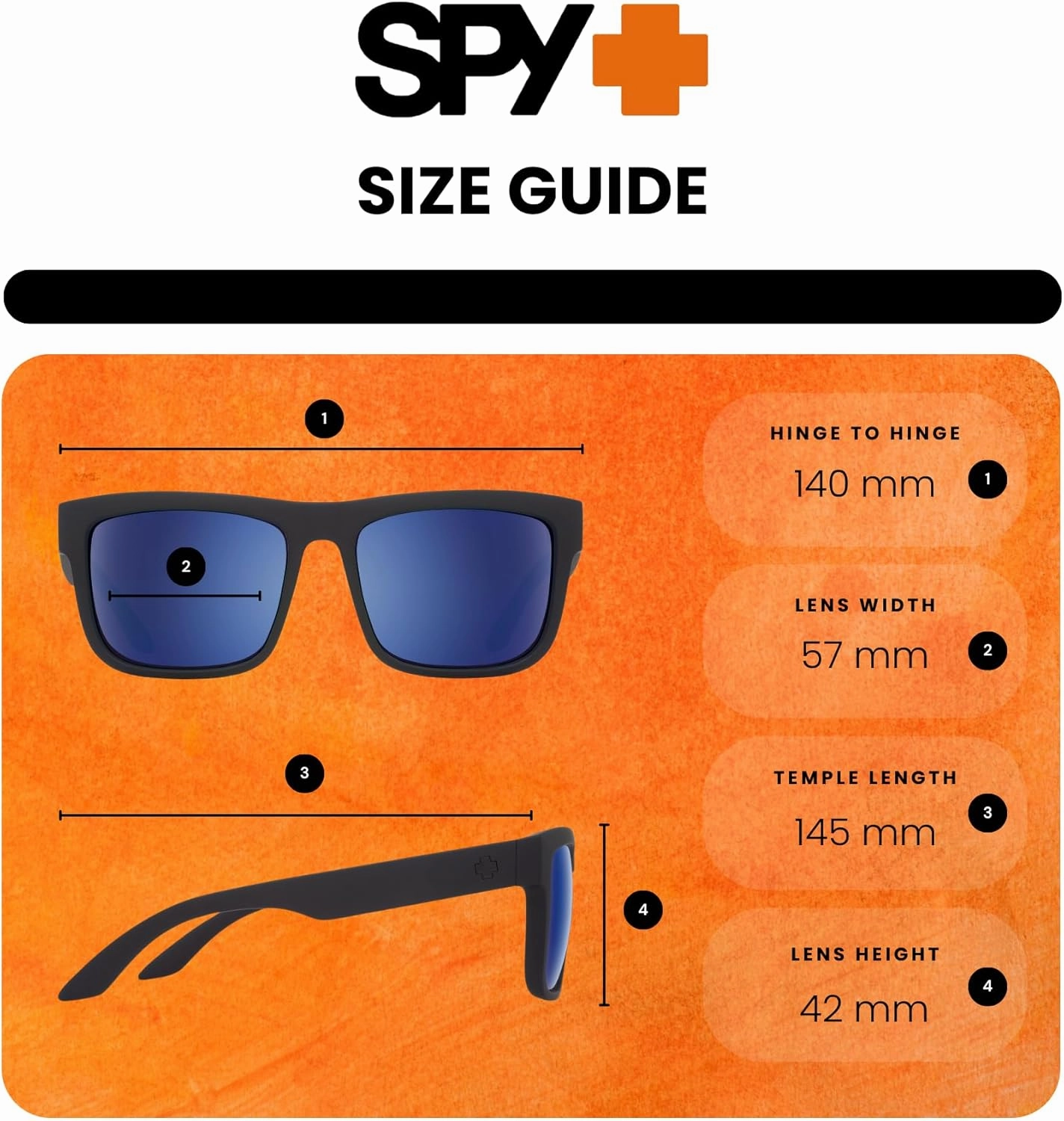 SPY Discord Rectangular Sunglasses for Men   BUNDLE with Designer iWear Eyewear Kit