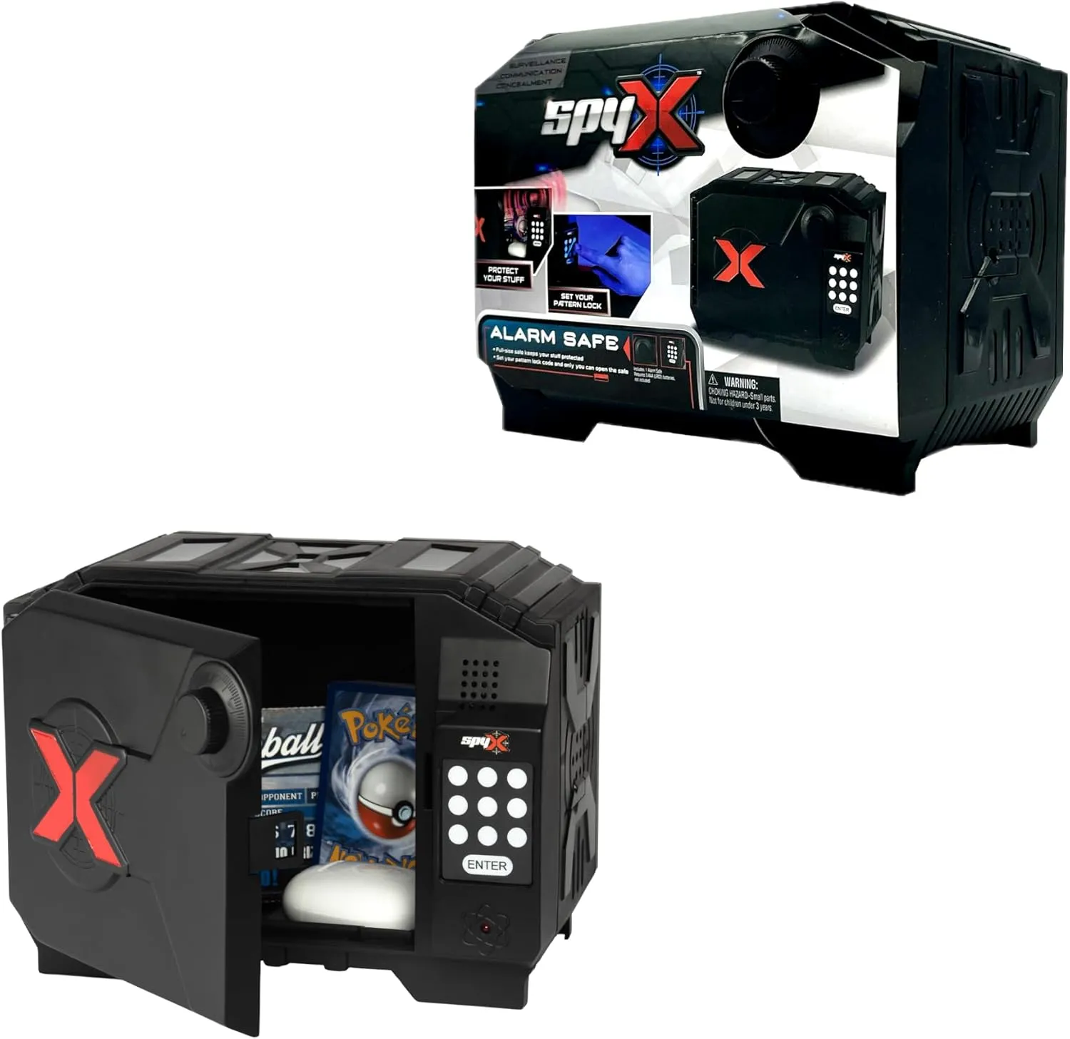 SpyX / Alarm Safe. Top-Secret Gadget for Spy Kids to Protect Your Valuables! Key in Your Secret Code Or Password. Alarm Sounds If Someone Tries to Break in. Stealth Toy Locker for Young Agents!