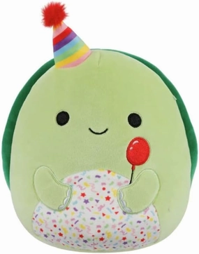 Squishmallows 2025 Original 8-Inch Happy Birthday Squad Plush - Collectible Soft & Squishy Mini Stuffed Animal Toy - Add to Your Squad - Gift for Kids, Girls & Boys (Henry Turtle)