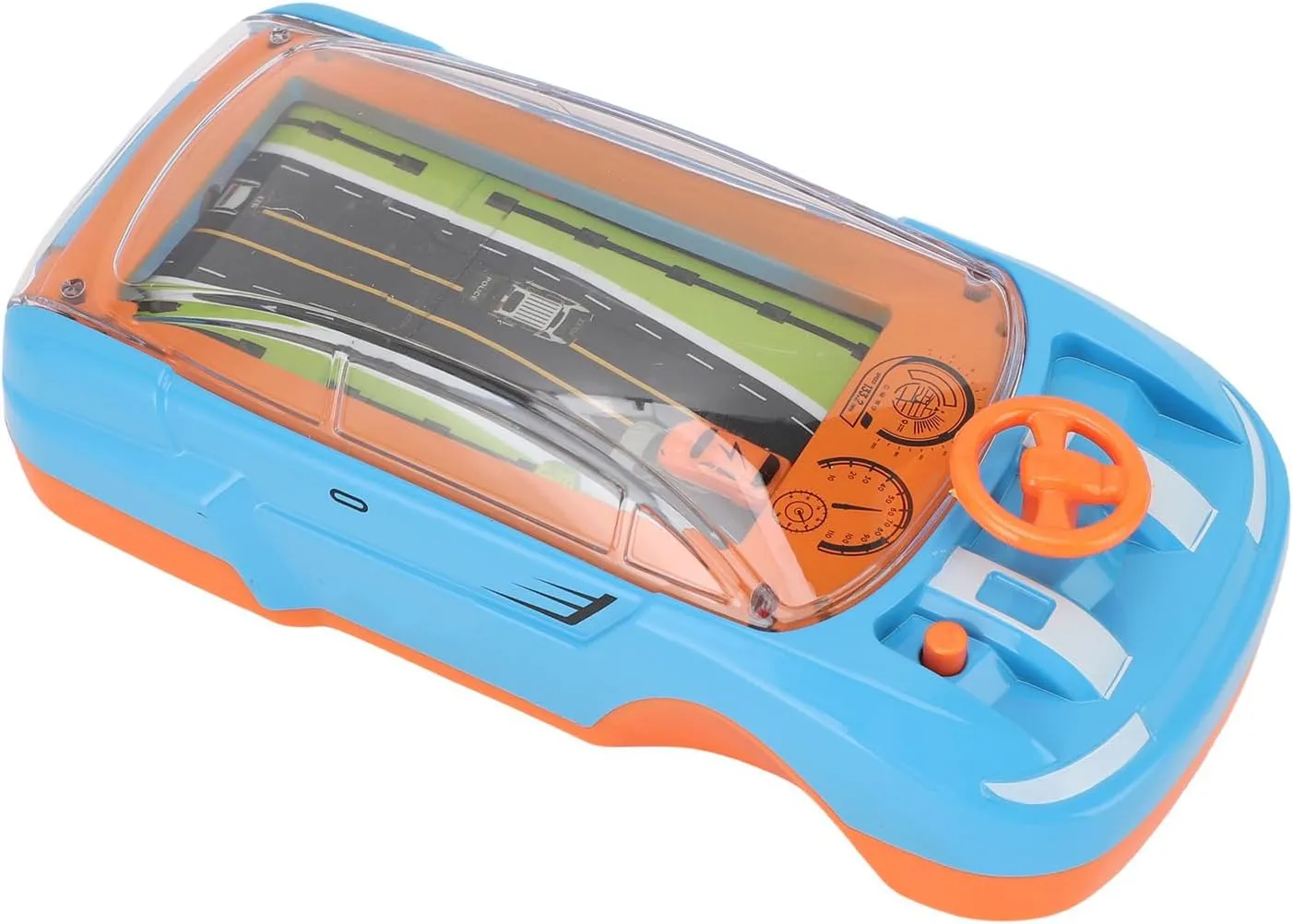 Steering Wheel Racing Car Toy, Compact Portable Driving Simulator for Kids Interactive Simulation for Children (Blue)