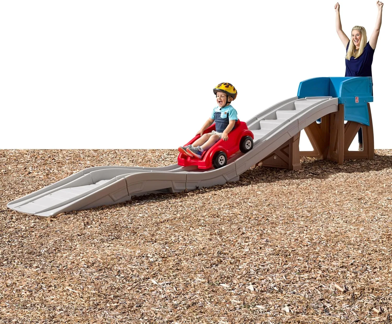Step2 Extreme Thrill Coaster Kids Ride On Toy, Push Car, Indoor/Outdoor Roller Coaster & Playset, Made of Durable Plastic, Max Weight 75 lbs., for Toddlers 3  Years Old