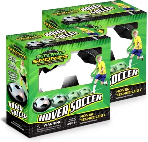Stomp Rocket Dueling Hover Soccer Ball for Kids - Glides on Smooth Indoor & Outdoor Surfaces with Flashing LED Lights - Soft Foam Bumpers - Sports Toys & Gifts for Boys & Girls - 3  Year Olds