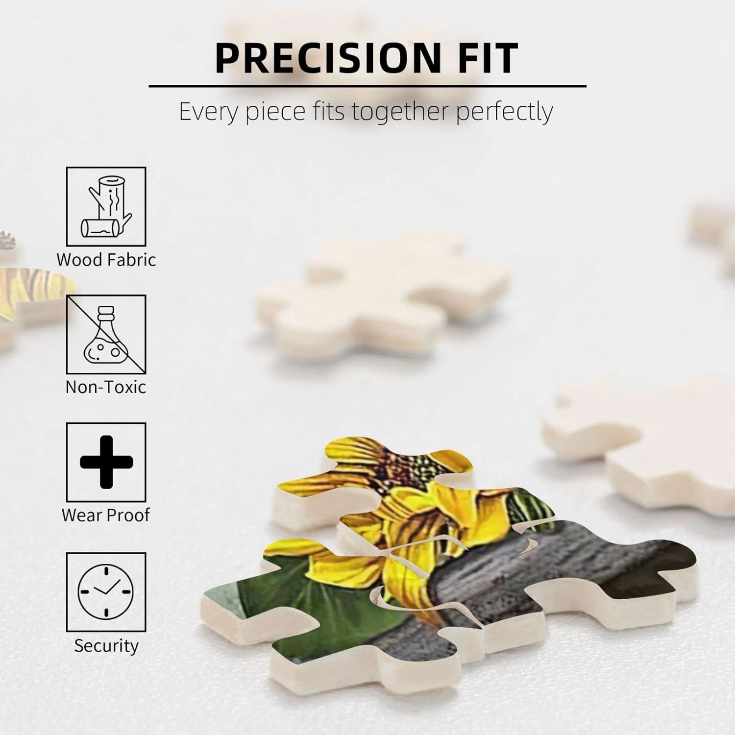Sunflower Inspirational Jigsaw Puzzles Plants Flower Motivational Jigsaw Puzzles for Adults and Teenagers Fun Family Game Motivational Toy Educational Intellectual