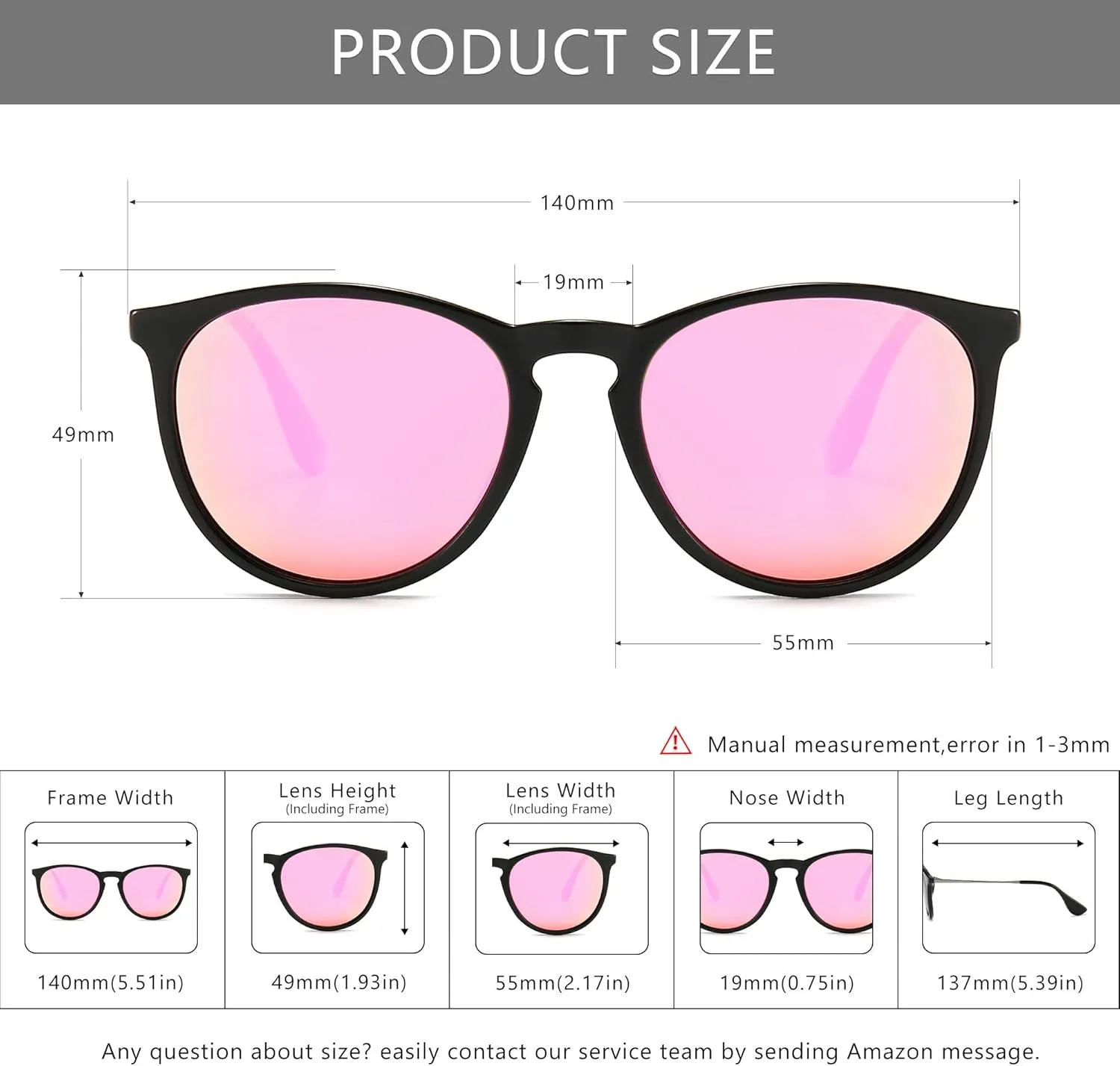 SUNGAIT Vintage Round Sunglasses for Women Men Classic Retro Designer Style