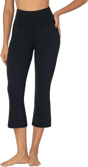Sunzel High Waist Mini Flared Leggings for Women, Tummy Control Casual Flare Yoga Pants for Yoga Workout Gym
