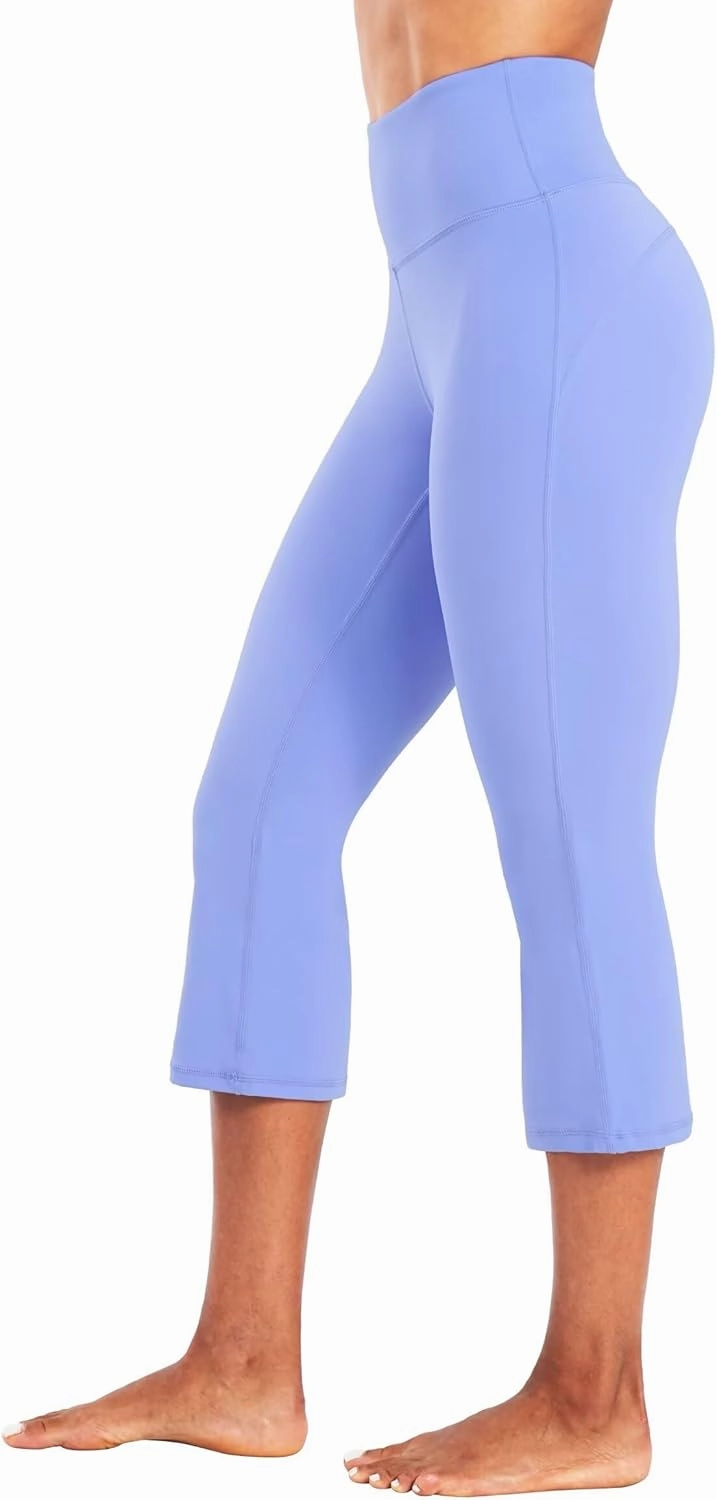 Sunzel High Waist Mini Flared Leggings for Women, Tummy Control Casual Flare Yoga Pants for Yoga Workout Gym