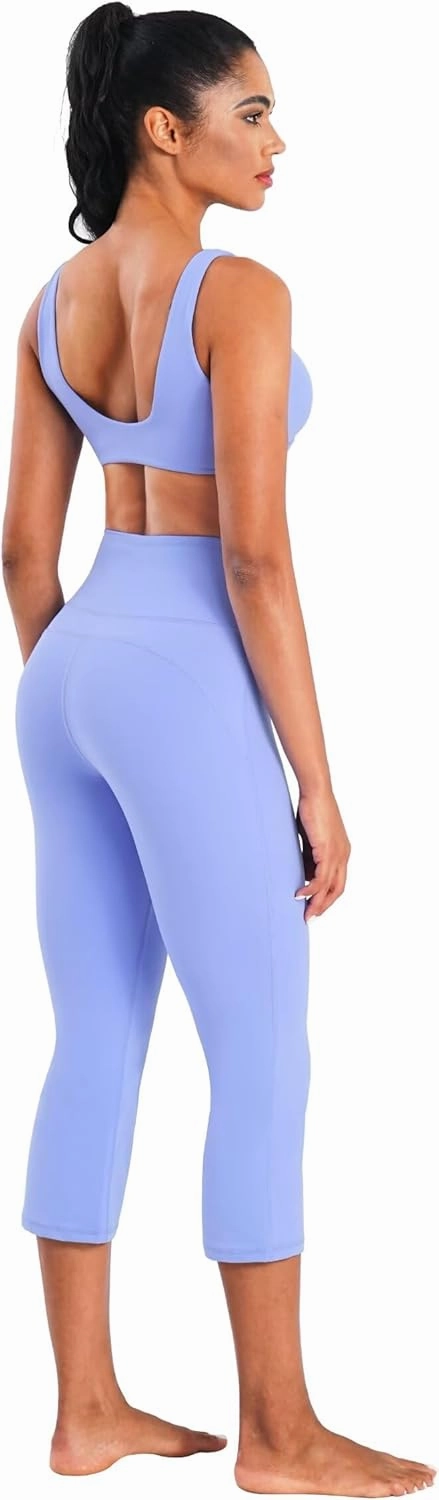 Sunzel High Waist Mini Flared Leggings for Women, Tummy Control Casual Flare Yoga Pants for Yoga Workout Gym