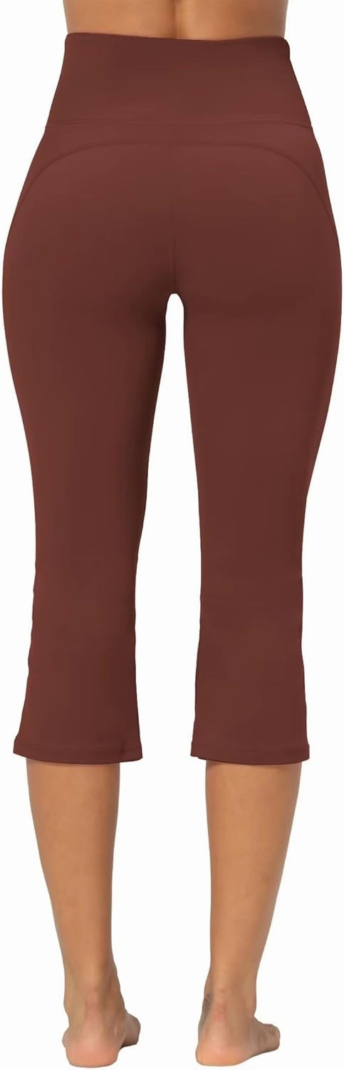 Sunzel High Waist Mini Flared Leggings for Women, Tummy Control Casual Flare Yoga Pants for Yoga Workout Gym