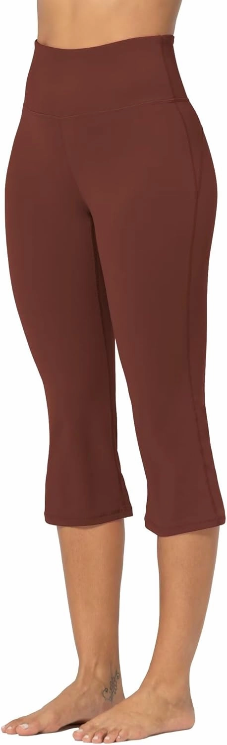 Sunzel High Waist Mini Flared Leggings for Women, Tummy Control Casual Flare Yoga Pants for Yoga Workout Gym