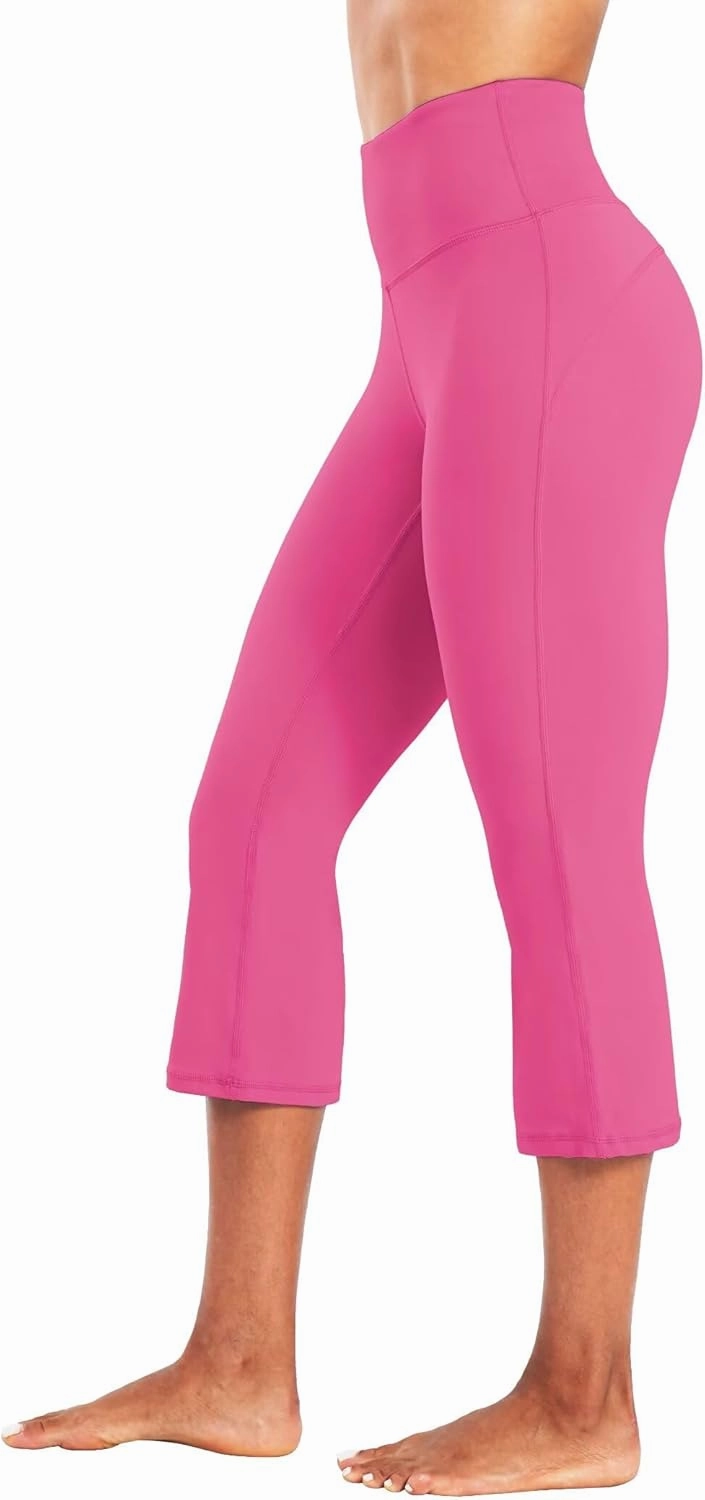 Sunzel High Waist Mini Flared Leggings for Women, Tummy Control Casual Flare Yoga Pants for Yoga Workout Gym
