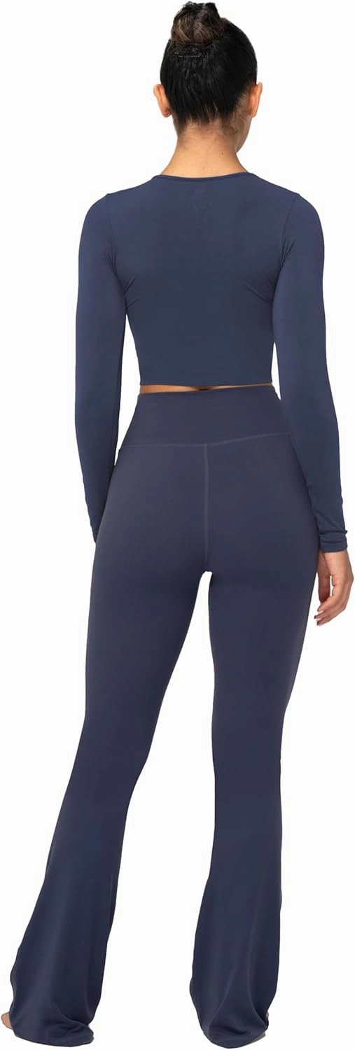 Sunzel Mini Flare Leggings for Women, High Waist Yoga Pants with Tummy Control, Casual Gym Workout Bootcut Leggings