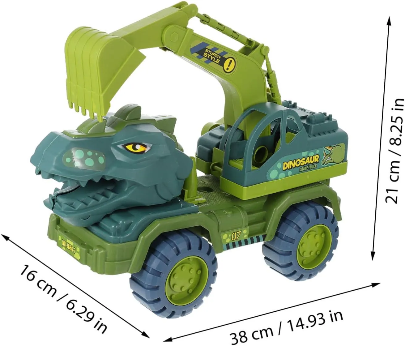 SUPVOX 1 Set Cartoon Dinosaur Pull Back Car for Fun Sliding Plaything for Parent Interaction Compact Design for Easy Grasp and Carry Realistic Appearance