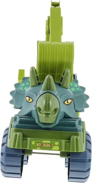SUPVOX 1 Set Cartoon Dinosaur Pull Back Vehicle for Car Plaything Easy to Hold Play for Home Travel Engaging Educational Fun