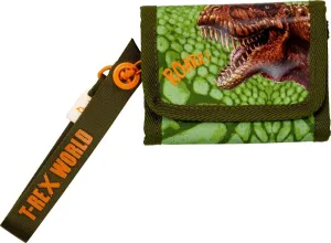 T-Rex - T-Rex World Wallet (with Lanyard), Colourful, 13 x 9 x 2 cm, For children