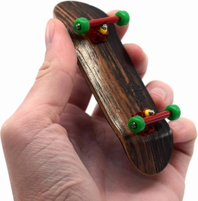 Teak Tuning Prolific Complete Fingerboard with Upgraded Components, Bob Would Be Proud Edition - Pro Board Shape and Size, Bearing Wheels, Trucks, and Locknuts - 32mm x 97mm Handmade Wooden Board