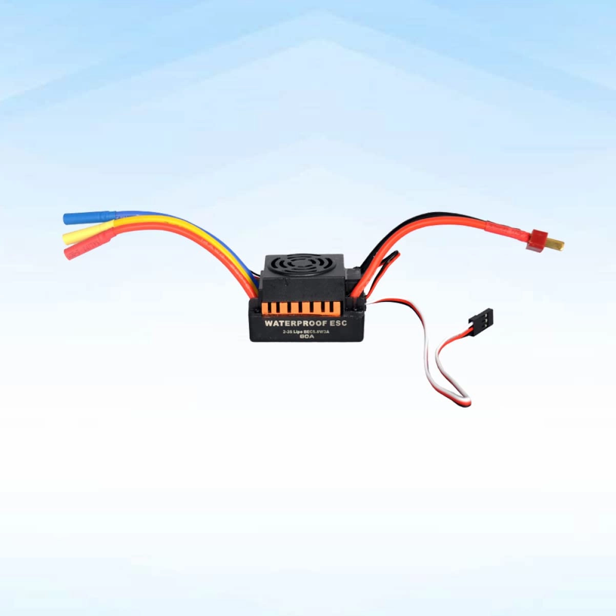 TEHAUX Motor Controller 60a Esc 5.8v/3a Bec Mini Size Controller for 1/10 Car Truck Models