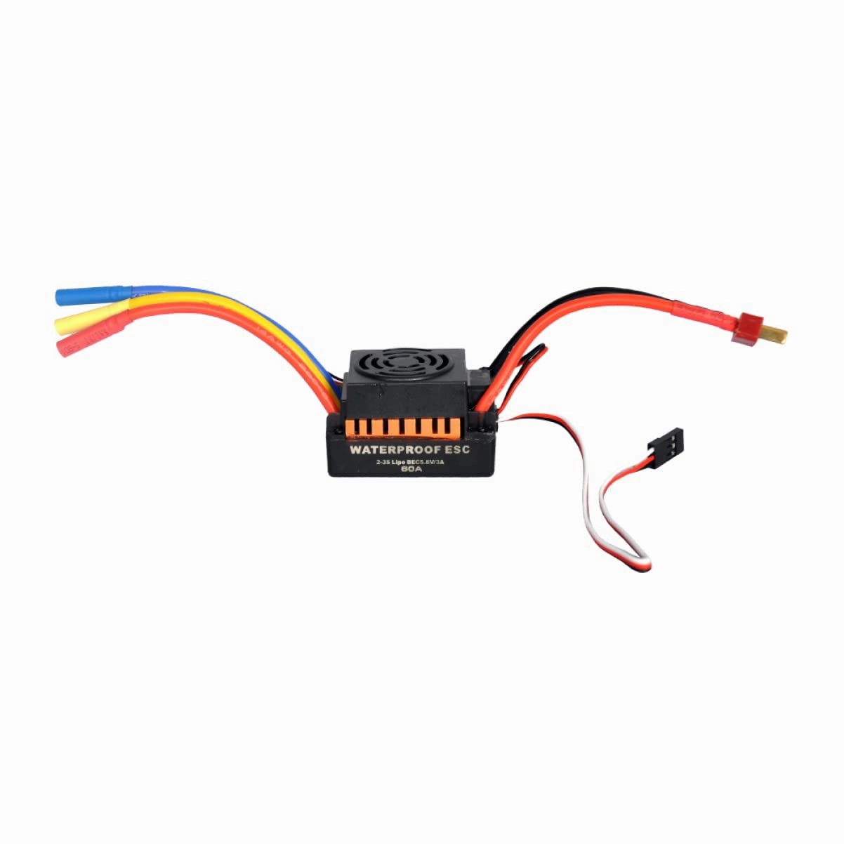 TEHAUX Motor Controller 60a Esc 5.8v/3a Bec Mini Size Controller for 1/10 Car Truck Models