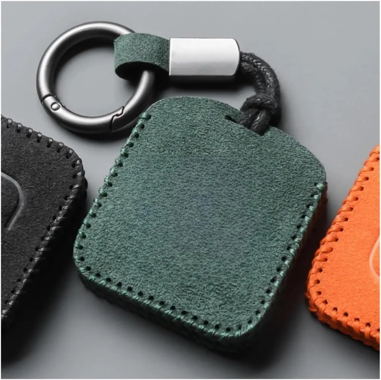 The Compatible For Extremely Krypton 001 Key Case ZEEKR 009 Car NFC Card Case Bag Turned Fur Key Case Buckle(Style 15)