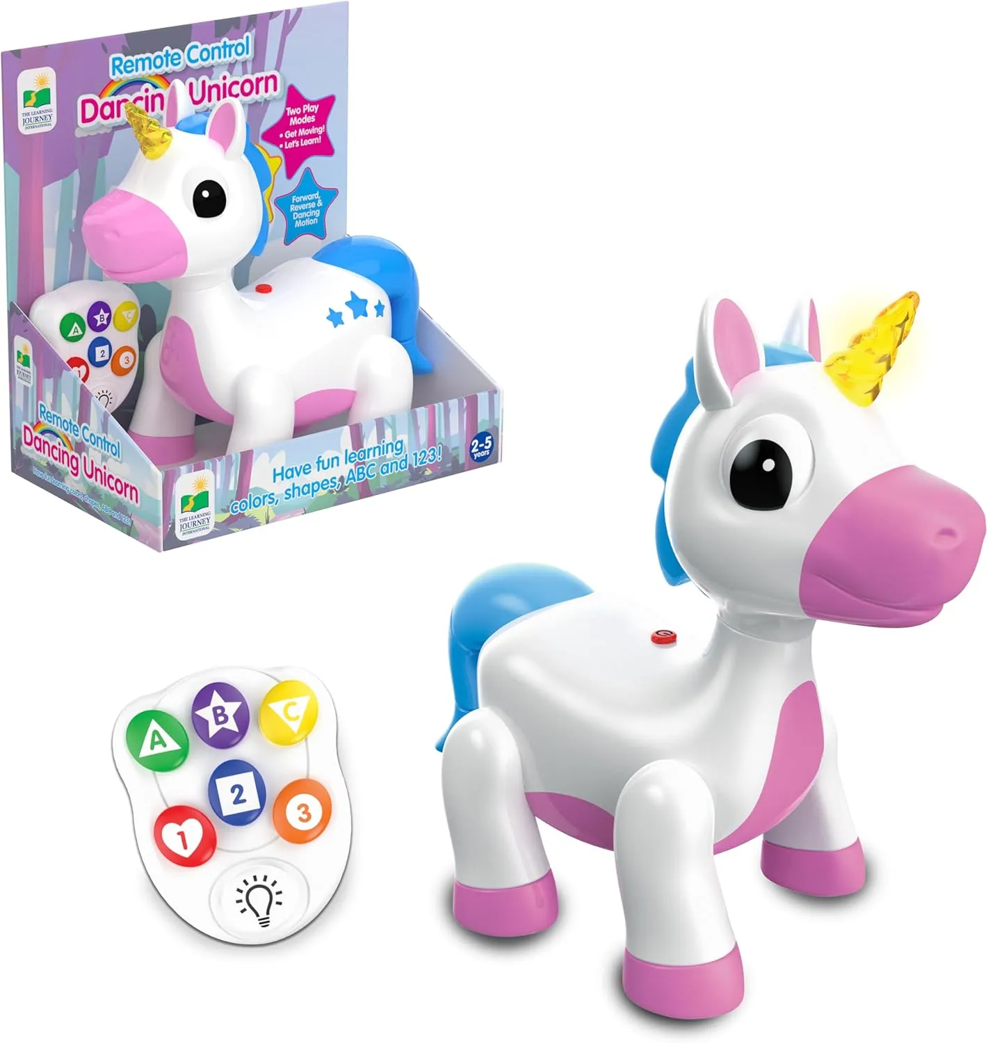 The Learning Journey Play & Learn - Infrared Remote Control Dancing Unicorn - Unicorn Toys for Girls - Toddler Toys for Children Ages 2  Years - Award Winning Toys