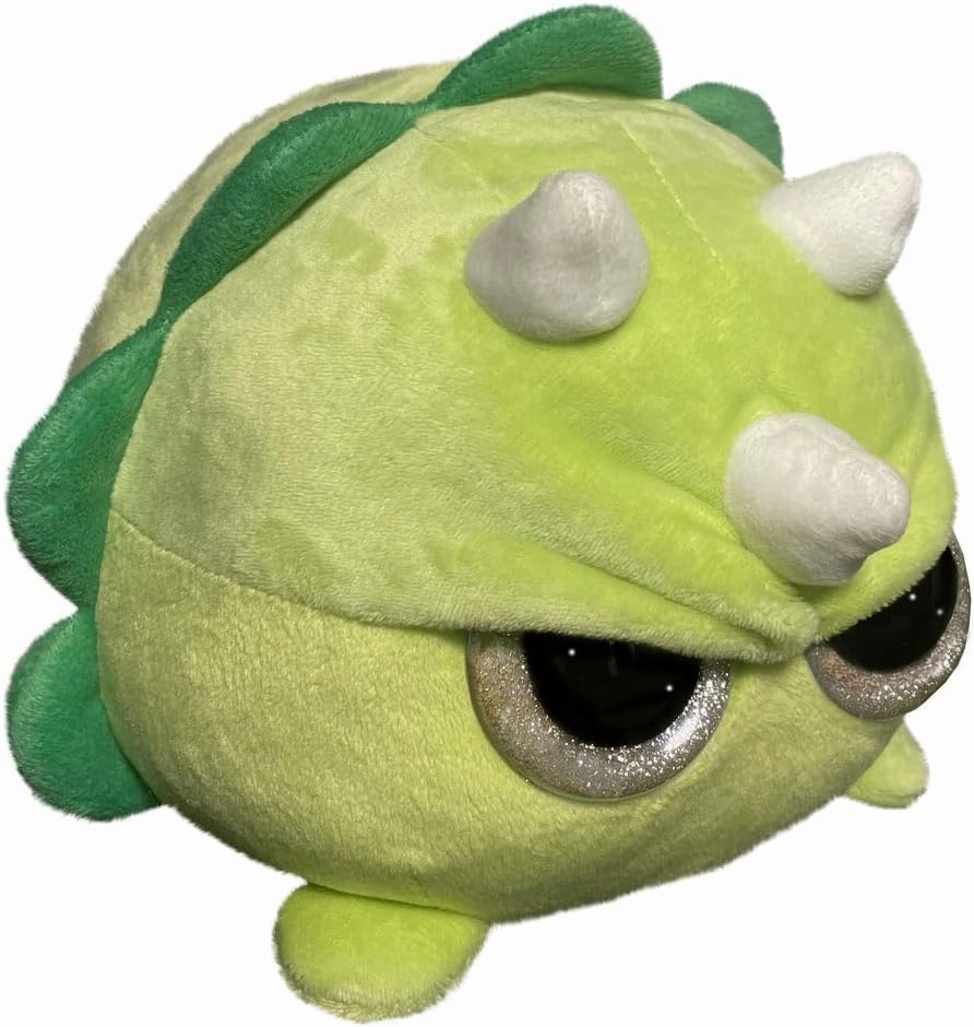The Grumpy Octopus - Grumpy Dinosaur - Adorable Super Soft Plush Stuffed Animal Toy (Glitter Eyes) - Large 8 Inch - Unique Gift for Kids and Adults